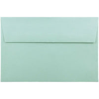 JAM Paper A9 Foil Lined Envelopes, 5.75 x 8.75, Aqua Blue, 1000 Pack-Invitation Envelope