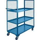 Kleton Wire Mesh Stock Truck, 3-Shelf, Steel, 24" x 63" x 39" (ML180)-No. of Shelves: 3