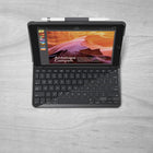 Logitech Slim Folio Bluetooth Keyboard Case for 9.7" iPad (5th and 6th generation) - Black-Bluetooth LE wireless for a reliable energy-efficient connection between the iPad and keyboard. Simply set up your connection once, and your keyboard will automatically connect every time you click your iPad into type mode
