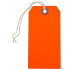 JAM Paper Gift Tags with String, Medium, 4 3/4" x 2 3/8", Neon Red, 100 Pack-Gift Tags with String Tie
