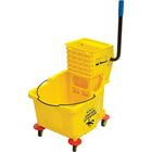 RMP Mop Bucket and Wringer, 9.5 gal, Yellow (JG811)-Colour: Yellow