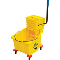 RMP Mop Bucket and Wringer, 9.5 gal, Yellow (JG811)-Colour: Yellow