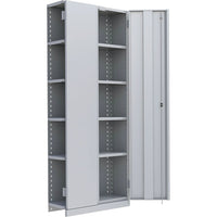 Metalware RK915 Boltless Shelving Unit, 6-Shelves, 36" x 18" x 88", Light Grey-Adjustable shelving system that provides high strength, yet economical storage capacity for your needs