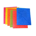 Swirl 2-Pocket Presentation Folder with Metal Prong Fasteners, Assorted Colours, 12 Pack-Assorted Colours