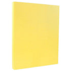 JAM Paper Vellum Bristol Index Cardstock, 8.5 x 11, 110lb Canary Yellow, 2 packs of 50 (816917020g)-Dimension: 11"H x 8.5"W x 0.1"D