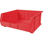 Plastic Bins, Bins, Red, Bin Load Cap. Lbs., 75, 4 Pack-Bin Load Cap. lbs. - 75