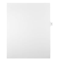 Mark Maker Legal Exhibit Index Tab White Single Tabs, 1/15th Cut, Letter Size, No Holes, Number 6, 25 Pack-White Single Tabs, 1/15th Cut