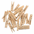 JAM Paper Wood Clip 2" Clothespins - Natural - 24 Pack-Quantity: 24 per pack
