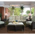 ENER-G+ HEA-21545 Outdoor Wall Mounted or Hanging Infrared Heater-It uses standard 120V/ 60Hz outlets and provides 1500watts of quiet warmth