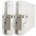 JAM Paper Plastic 3 Ring Binder, 3 Inch, Clear, 2 Pack (821T3clg)-Size: 3"
