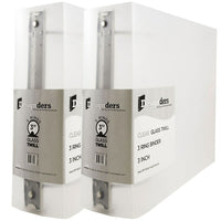 JAM Paper Plastic 3 Ring Binder, 3 Inch, Clear, 2 Pack (821T3clg)-Size: 3"
