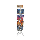 Azar Displays 16-Pocket Wire Carousel Literature Floor Display (300672)-Dimensions: 40"H