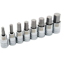 Dynamic Tools 1/2" Drive 8 Piece Standard SAE, Hex Socket Set, 1/4" - 3/4"-Contains: 1/4", 5/16", 3/8", 7/16", 1/2", 9/16", 5/8", 3/4"