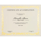 St. James Elite Bond Certificates - Natural Linen with Deco Gold Foil Design - 12 Pack-Free downloadable templates from www.first-base.com
