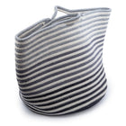 Truu Design Cotton Basket with Handles, 14.75 x 17 inches, White-Measurement: the storage basket measures 17.75"L x 14.25"H x 14.74"W in dimensions