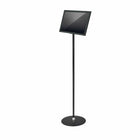 FuTECH Floor Stand - 11"W x 8-1/2"H - Black-Sign Holders
