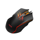 Havit MS1027 USB2.0 breathing Rainbow LED light, 2400DPI and 6 buttons gaming mouse - Black-One click to switch the DPI, up to 2400 dpi