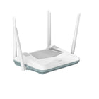 D-Link AX3200 Eagle Pro AI Wi-Fi 6 Smart Router - White-Concurrent dual-band wireless with combined connection speeds of up to 3.2 Gbps