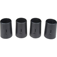 Chromate Wire Shelving, Split Sleeves, 12 Pack-Black, 4 pc/bag