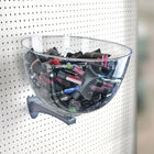 Azar Displays Clear Hanging Bowl Display, 16" (700916)-Clear Plastic