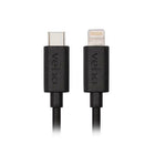 Veho Pebble USB-C to Lightning Charge and Sync Cable - 0.2-m/0.7-ft - Black-Charge and sync important portable devices such as cameras, smartphones, tablets to your PC, laptop or computer
