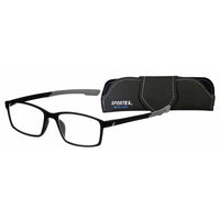 SAV Eyewear Sportex 4200 Rectangle Blue Light Glasses - + 1.25 - Black-Performance readers engineered for today’s active lifestyles