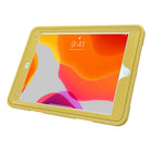 CTA Digital Protective Case with Rotatable Grip Kickstand for 10.2" iPad Gen 7 and 8, Air 3 and 10.5" Pro - Yellow-Outer silicone jacket offers additional protection