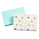 Mara-Mi Thank You Notes - 3.5" x 5" - Layered Dot - 20 Pack-20 note cards, 20 envelopes