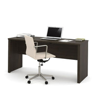 Bestar Embassy 66" Credenza, Dark Chocolate (60612-79)-Durable 1" commercial grade work surface with melamine finish that resist scratches, stains and wear