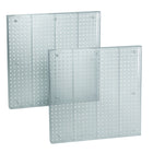 Azar Pegboard Wall Panel Storage Solution - 24" x 24" - Clear - 2 Pack-Sold in Packs of: 2 (Price is per single pegboard)