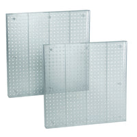 Azar Pegboard Wall Panel Storage Solution - 24" x 24" - Clear - 2 Pack-Sold in Packs of: 2 (Price is per single pegboard)