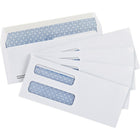 Staples #8 Double Window Security Envelopes with Gummed Flaps - 3-5/8" x 8-5/8" - 500 Pack-Open-end envelope with gummed flap that is moisture-activated for a secure seal