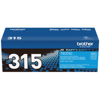 Brother TN315 High-Yield Cyan Toner Cartridge-Cyan toner produces vivid, colourful documents