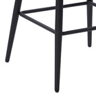 CorLiving DDW-350-B Blakeley Velvet Barstool in Black - Set of 2-Dimensions: 36"H x 19"W x 21"D