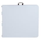 Flash Furniture 30''W x 60''L Bi-Fold Granite White Plastic Folding Table-Rectangular Plastic Folding Tables