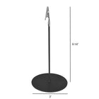 Eddie's Alligator Clip 8" Sign Holder - Black - 12 Pack (130005-12)-Metal Black