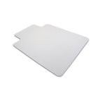 EcoTex Clear Eco Chair Mat with Lip for Low Pile Carpet, 48" x 51"-100% recyclable when disposed