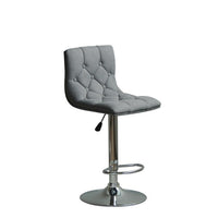 Plata Import Alan Adjustable Stool, Grey (ST-8239F-G)-Bar Stool