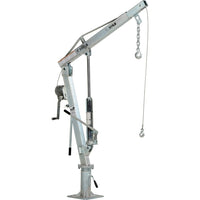 Vestil Winch Operated Truck Jib Crane, 500 Lbs. (0.25 Tons), Steel Chain, 52" (WTJ-2-G)-Capacity: 500 lbs. (0.25 tons)