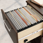 Sauder Affirm 2-Drawer Mobile Pedestal - Noble Elm-Meets BIFMA standard x5.9 for safety, durability, and structural performance