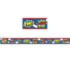 Teacher Created Resources Straight Border Trim, Superhero, 72 Pack-Create fresh looks for bulletin boards, windows, walls, and class projects with borders and trimmers