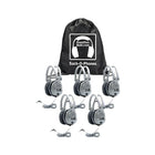 Hamilton Buhl Sack-o-phones Sop-sc7v 5 Sc7v Deluxe Headphone With Volume Control In A Carry Bag, Gray-Gray/silver headphone for rich sound reproduction