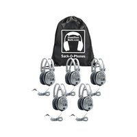 Hamilton Buhl Sack-o-phones Sop-sc7v 5 Sc7v Deluxe Headphone With Volume Control In A Carry Bag, Gray-Gray/silver headphone for rich sound reproduction