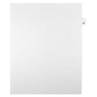 Mark Maker Legal Exhibit Index Tab White Single Tabs, 1/25th Cut, Letter Size, No Holes, Number 55, 25 Pack-White Single Tabs, 1/25th Cut