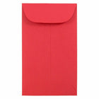 JAM Paper #3 Coin Business Coloured Envelopes - 2.5" x 4.25" - Red Recycled - 50 Pack-Colour: Red Coin Envelope