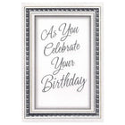 Rosedale 5-1/2" x 8" Formal As You Celebrate Your Birthday Greeting Cards And Envelopes, 12 Pack (15625)-Printed on premium uncoated card stock