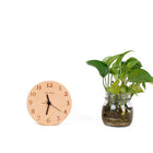 Decent Living Wooden Desktop Clock - Solid Beech - Digit Face - D120-Crafted from solid German beech