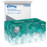 Kleenex Hand Towels - Pop-Up Box - Ultra Soft and Absorbent - White - 18 Pack-70 Sheets/Box