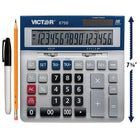 Victor 6700 16 Digit Extra Large Desktop Calculator-Hybrid (Solar/Battery)