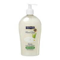 SpaSoap Aloe & Chamomile ULTRA 2X Hand Soap with Pump - 600ml-Pearlized Hand and Body Soap in Dispenser